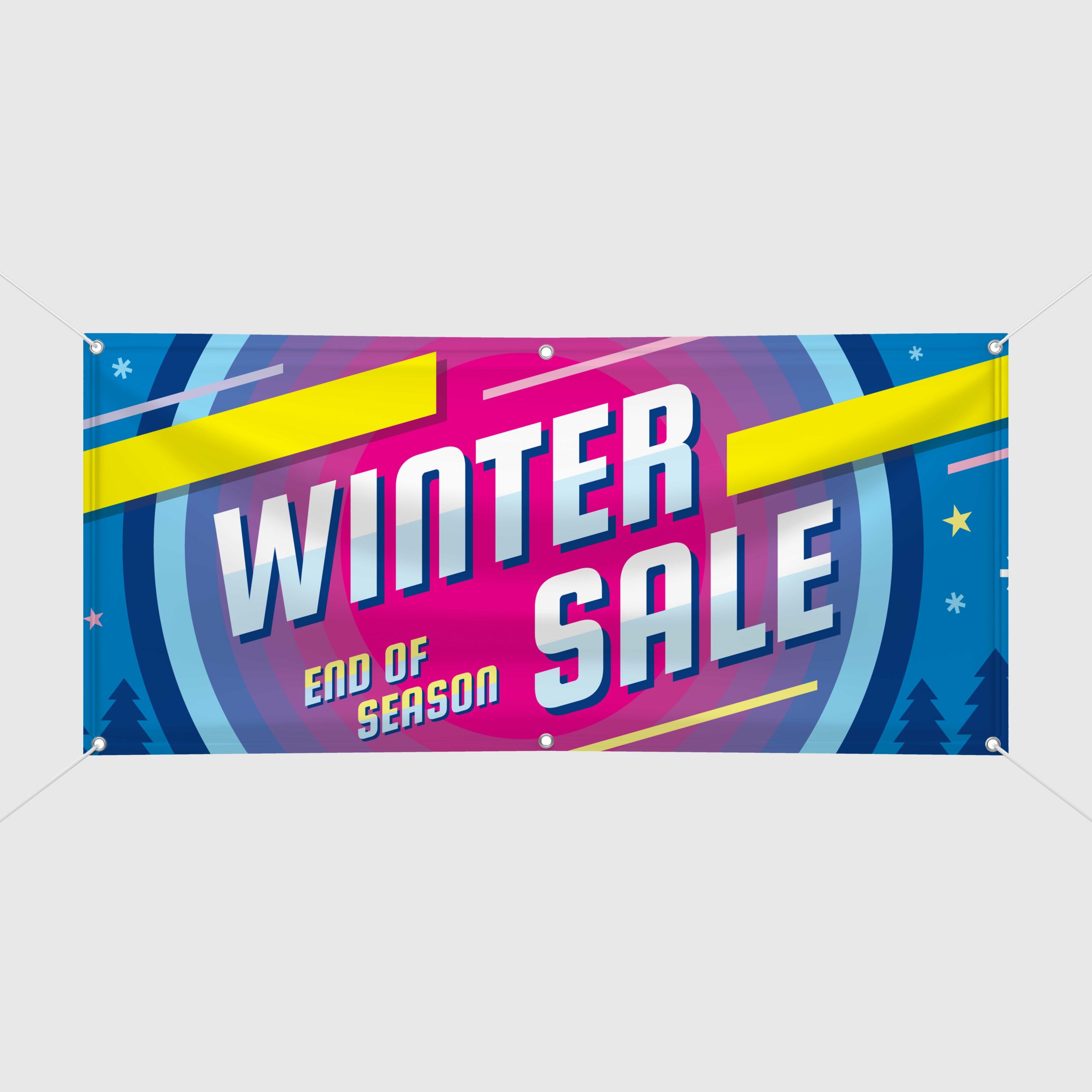 Blank White Indoor outdoor Fabric & Scrim Vinyl Banner for print